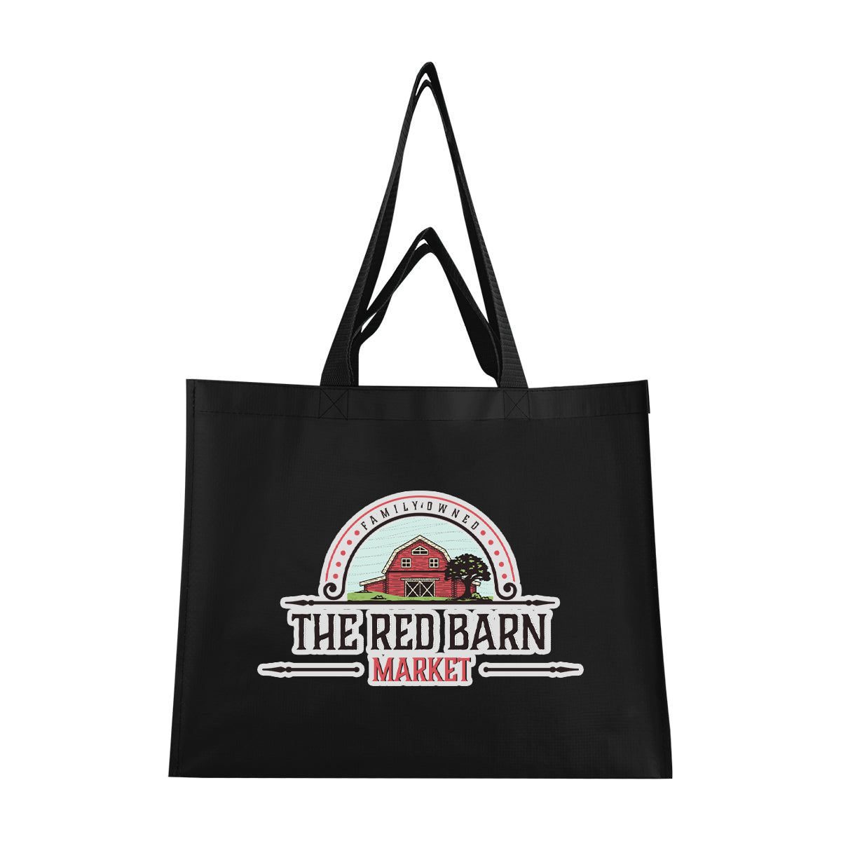 Matte Laminated Recycled Non-Woven Dual Handle Shopper Tote Bag