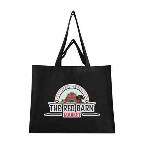Matte Laminated Recycled Non-Woven Dual Handle Shopper Tote Bag