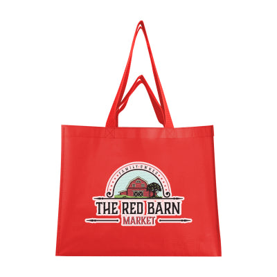 Matte Laminated Recycled Non-Woven Dual Handle Shopper Tote Bag