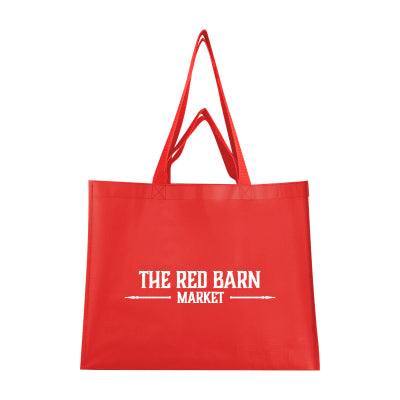 Matte Laminated Recycled Non-Woven Dual Handle Shopper Tote Bag