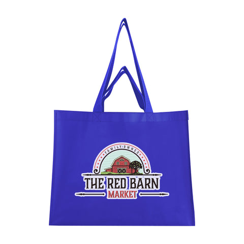Matte Laminated Recycled Non-Woven Dual Handle Shopper Tote Bag