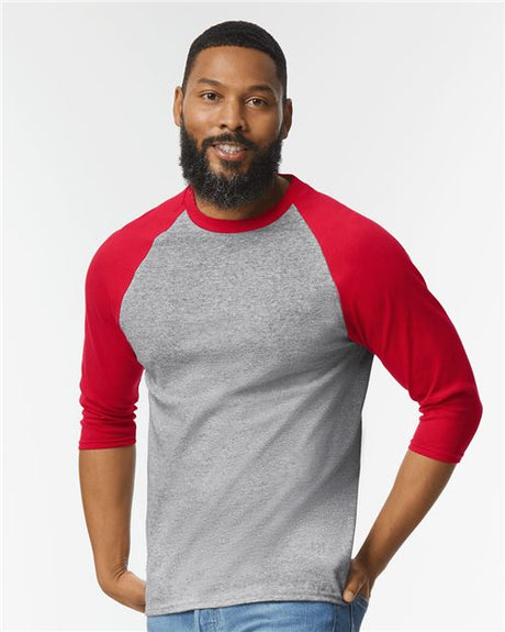 Gildan® Heavy Cotton™ Raglan Three-Quarter Sleeve T-Shirt