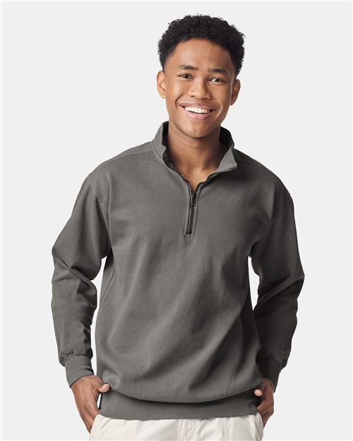 Comfort Colors Garment-Dyed Quarter Zip Sweatshirt
