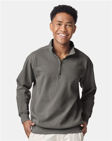 Comfort Colors Garment-Dyed Quarter Zip Sweatshirt