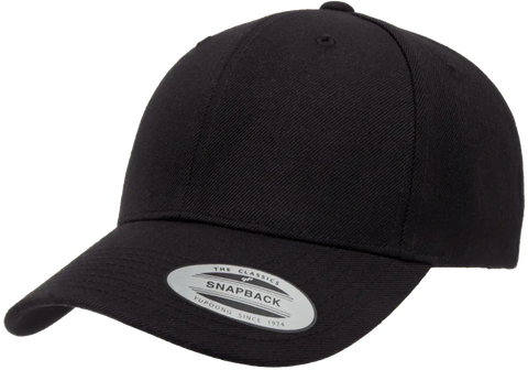 000434 Yupoong Premium Curved Visor Snapback Cap