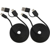 Dual Power Long Charging Cable Kit