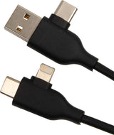 5-in-1 Charging Cable with USB-A/C Hub