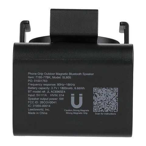 Phone Grip Outdoor Magnetic Bluetooth Speaker