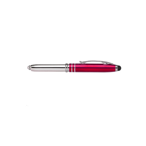 Vivano Duo w/LED Light & Stylus - ColorJet - Full-Color Metal Pen