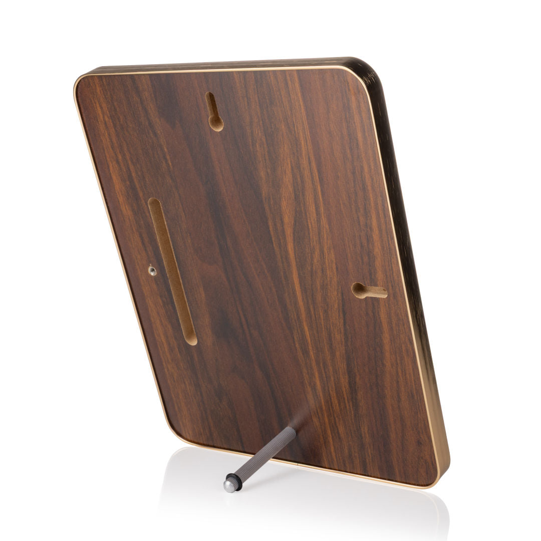 Reston Plaque - Walnut Finish/Gold