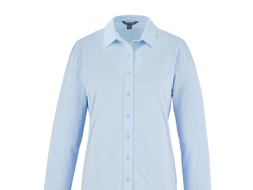 TATRA Eco Long Sleeve Knit Button Up Shirt - Women's