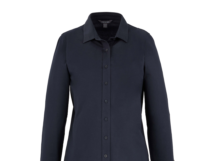 TATRA Eco Long Sleeve Knit Button Up Shirt - Women's