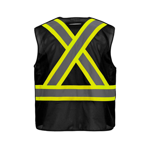Sentinel Mesh HiVis 5 Point Tearaway Vest Dual Sized