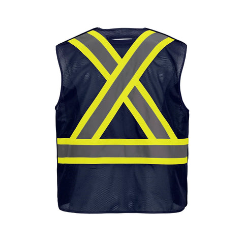Sentinel Mesh HiVis 5 Point Tearaway Vest Dual Sized