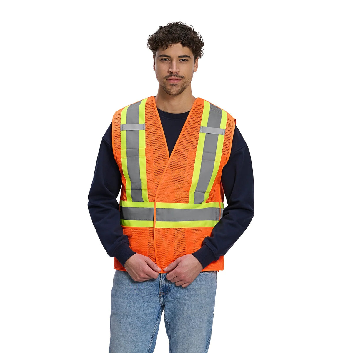 Sentinel Mesh HiVis 5 Point Tearaway Vest Dual Sized