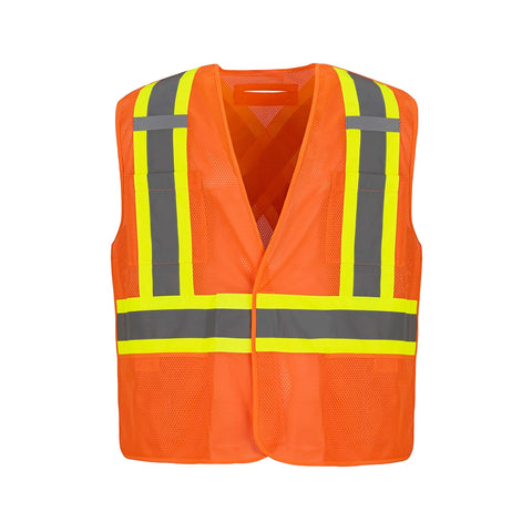Sentinel Mesh HiVis 5 Point Tearaway Vest Dual Sized
