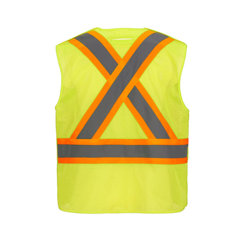 Sentinel Mesh HiVis 5 Point Tearaway Vest Dual Sized