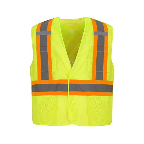 Sentinel Mesh HiVis 5 Point Tearaway Vest Dual Sized