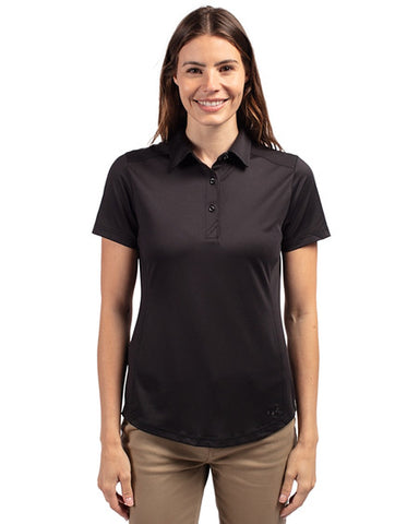 Cutter & Buck Prospect Textured Stretch Womens Short Sleeve Polo