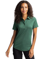 Cutter & Buck Prospect Textured Stretch Womens Short Sleeve Polo