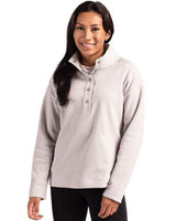 Cutter & Buck Hunts Point Eco Textured Fleece Recycled Womens Snap Pullover