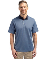 Cutter & Buck Virtue Eco Pique Micro Stripe Recycled Mens Polo