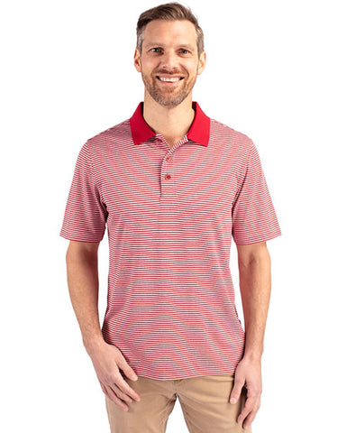 Cutter & Buck Forge Tonal Stripe Stretch Mens Big and Tall Polo