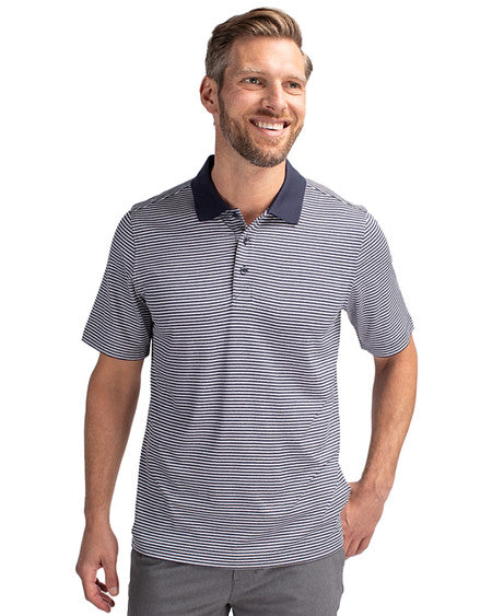 Cutter & Buck Forge Tonal Stripe Stretch Mens Big and Tall Polo
