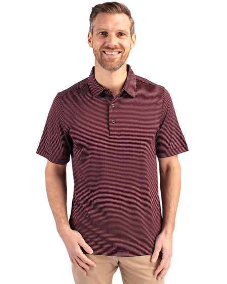 Cutter & Buck Forge Pencil Stripe Stretch Mens Polo