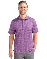 Cutter & Buck Pike Magnolia Print Stretch Mens Polo