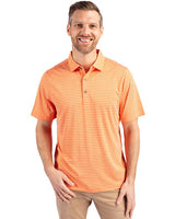 Cutter & Buck Forge Eco Heather Stripe Stretch Recycled Mens Big & Tall Polo