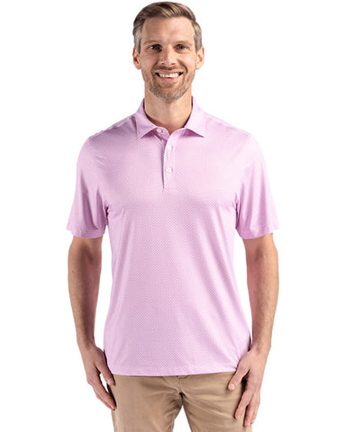 Cutter & Buck Pike Eco Diamond Dot Print Recycled Mens Polo