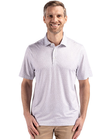 Cutter & Buck Pike Eco Flora Print Recycled Mens Polo