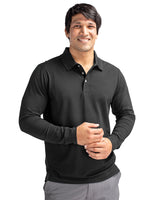 Cutter & Buck Advantage Tri-Blend Pique Mens Big and Tall Long Sleeve Polo