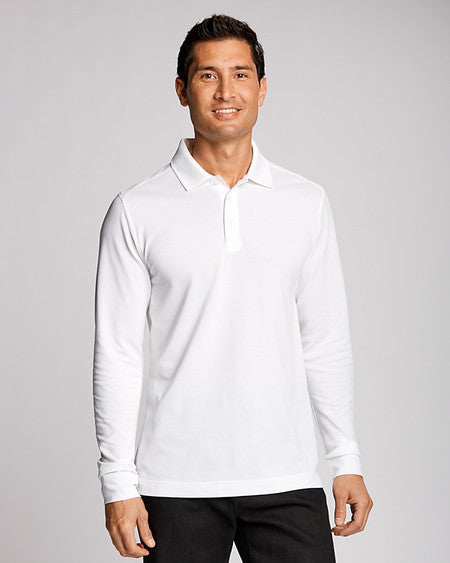 Cutter & Buck Advantage Tri-Blend Pique Mens Long Sleeve Polo