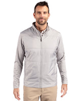 Cutter & Buck Stealth Hybrid Quilted Mens Full Zip Windbreaker Jacket