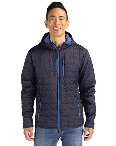 Cutter & Buck Rainier Primaloft Eco Mens Full Zip Hooded Jacket