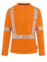 BULWARK® FR iQ SERIES® WOMEN’S COMFORT KNIT TEE WITH REFLECTIVE TRIM