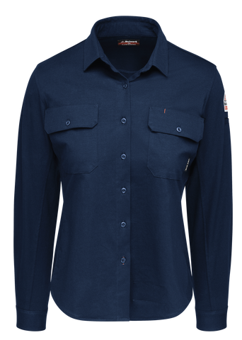 Bulwark FR Womne's FR Flex Knit Button Down Shirt