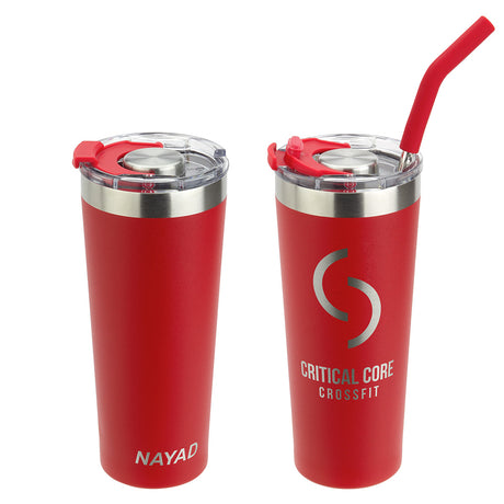 NAYAD® Trouper 22 oz Stainless Double-wall Tumbler with Straw