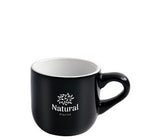 Wellington 3.5oz vitrified ceramic black/white espresso mug