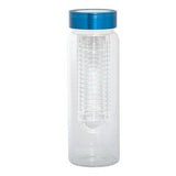 Clear Glass (bottle) Royal Blue (lid)