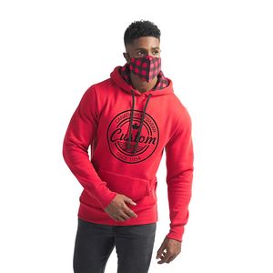 Custom Men's Fleece/Cotton Pullover Hoodie