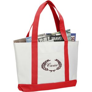 000271 Large Canvas Boat Tote Bag