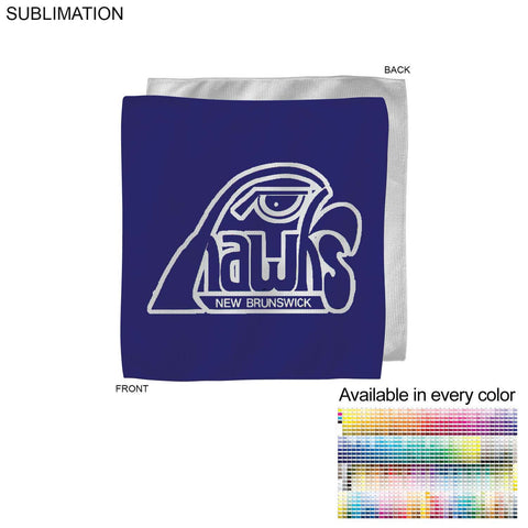 Colored Microfiber Dri-Lite Terry Fan, Cheering, Skate Towel, Sublimated Edge to Edge 1 Side 12