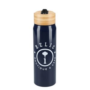 Billy 26oz Eco-Friendly Aluminum Bottle W/ FSC® 100% Bamboo Lid