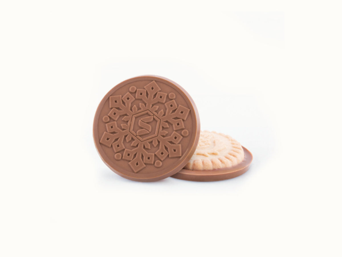 NEW! Decadent Shortbread Cookie with Custom Engraved Chocolate (2.75 in.)