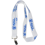 Silkscreened Flat Polyester Lanyard - 1" W x 36" L