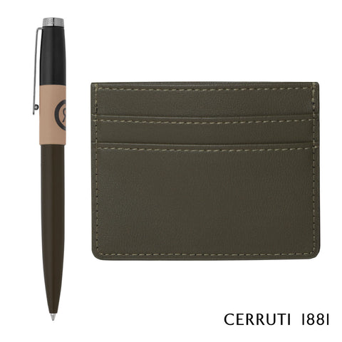 Cerruti 1881® Brick Ballpoint Pen & Card Holder Gift Set