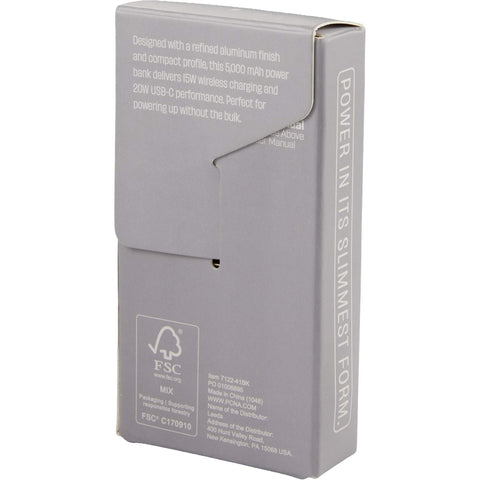 MagClick™ 5,000 mAh Slim Aluminum Power Bank